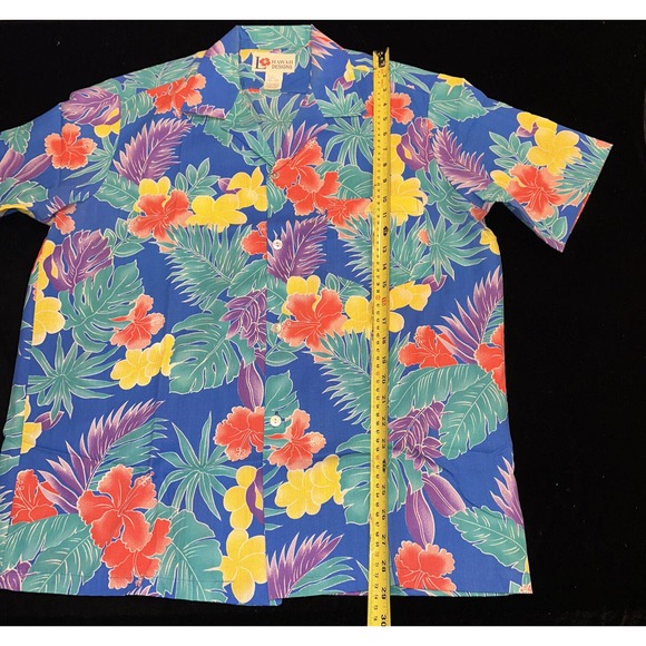 Vintage 1970s Hawaii Button Up Shirt & Hat Sz Large In Mint Unworn Condition! - Picture 12 of 16